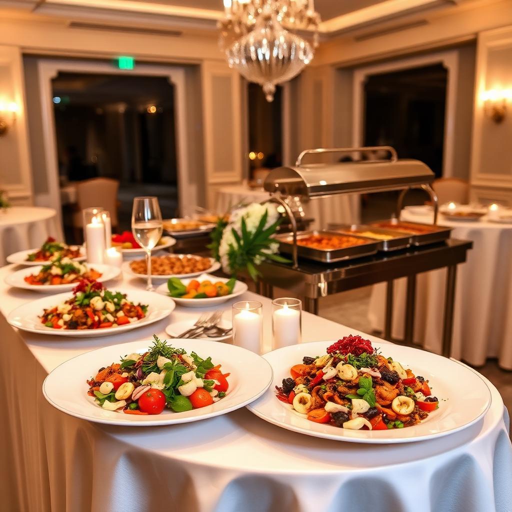 Buffet decorado